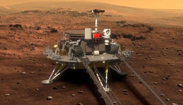 Марсоход "Чжужун" установил связь с зондом Mars Express